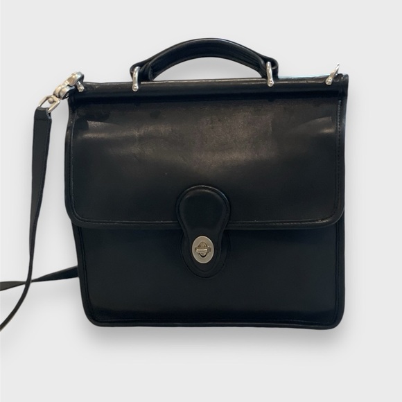 Vintage 90’s Coach Willis Bag Black - Picture 2 of 12